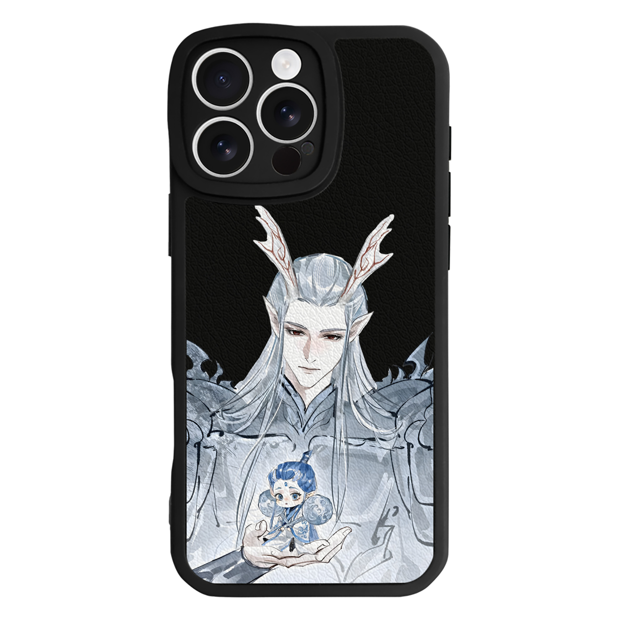 （画像用） Ne Zha 2 ナタ 魔童の大暴れ 【iPhone 16シリーズ対応】シリコンスマホケース（レザー調） 材質：シリコン